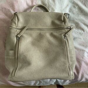 Miztique Grey Vegan Leather Backpack Bag